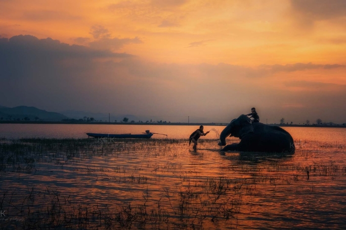 Lak lake - the largest natural freshwater lake in Central Highland