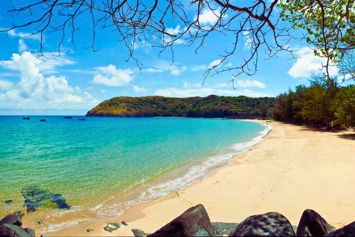 Relaxing at Dam Trau Beach, a highlight of 2 days in Con Dao
