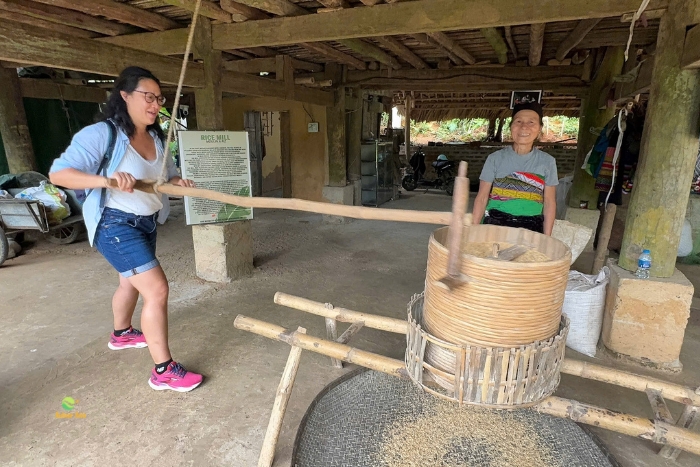 Taking part in the locals’ daily activities