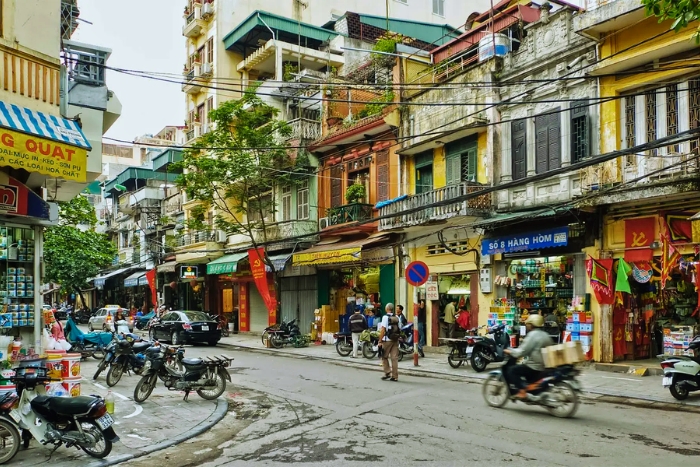 Strolling through the Hanoi Old Quarter and immersing yourself in local life