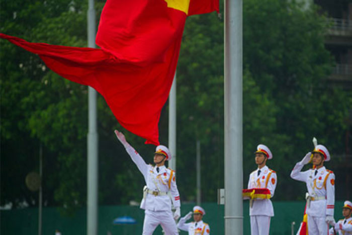 Flag Raising Ceremony in Ba Dinh Square