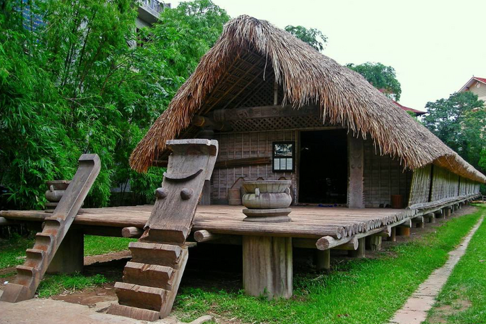 The communal house of the Ede people in Vietnam