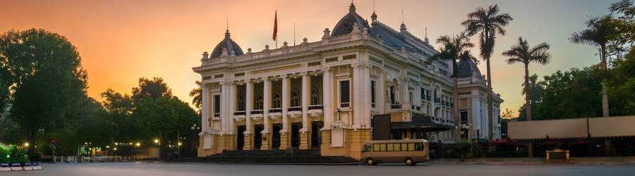 Visiting the Hanoi Opera House in Vietnam