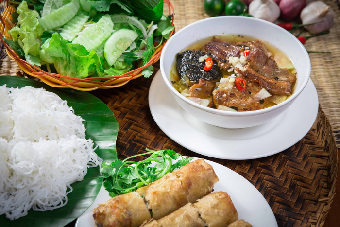 Don’t miss tasting bun cha during your Hanoi food tour