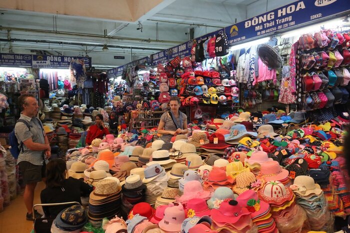 Clothing and Accessories in Dong Xuan market 