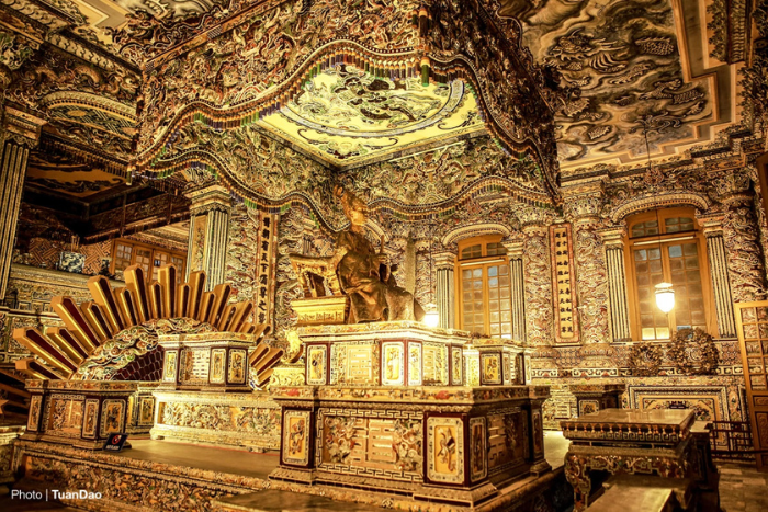 Khai Dinh Tomb is one of the most impressive architectural landmarks in Hue