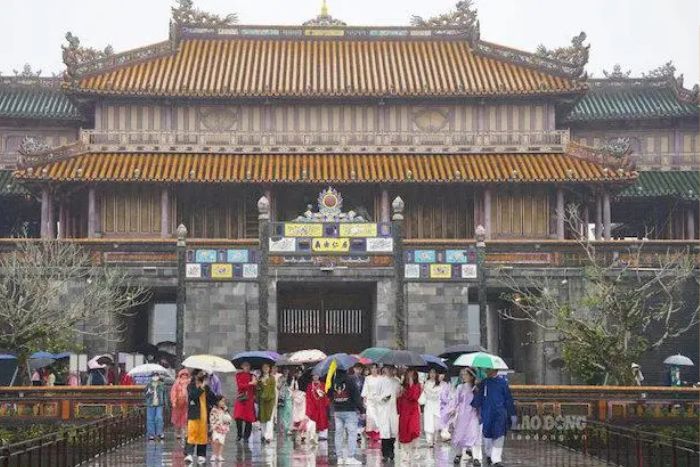 Hue is quieter and greener, but marked by heavy rains and typhoons