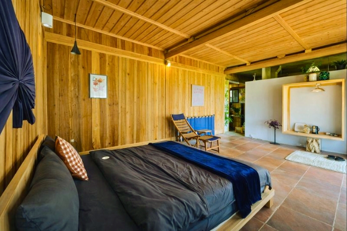 Simple and welcoming sleeping areas at Tả L&egrave;ng Homestay