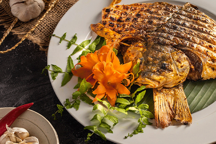 Grilled Fish Dish Of Thao People