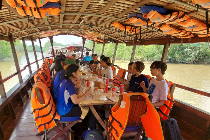 Enjoy a traditional Vietnamese meal