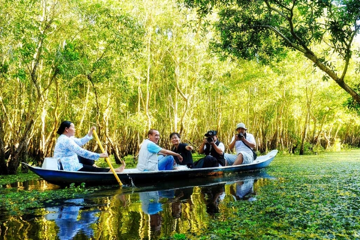 Tra Su cajeput forest in An Giang 