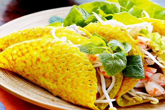 Jumping shrimp pancakes, what to eat in Quy Nhon? 