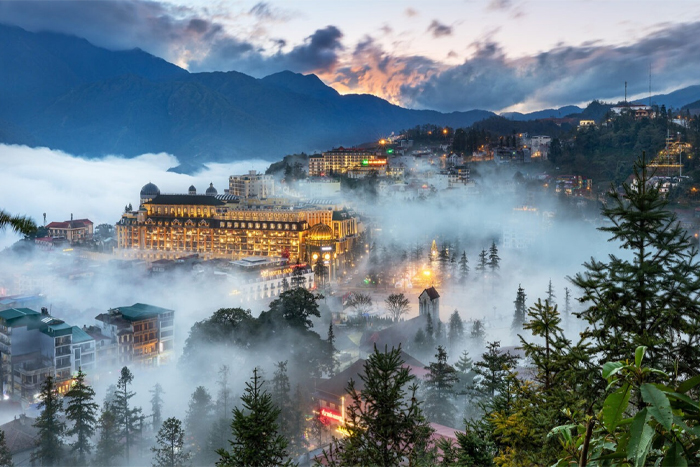 Sapa, a mountainous town in Lao Cai Vietnam