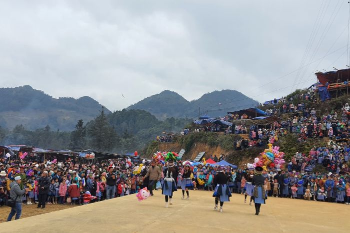 Gau Tao Festival at Pha Long Market in Lao Cai