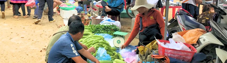 Ban Phiet ethnic market in Lao Cai, Northern Vietnam