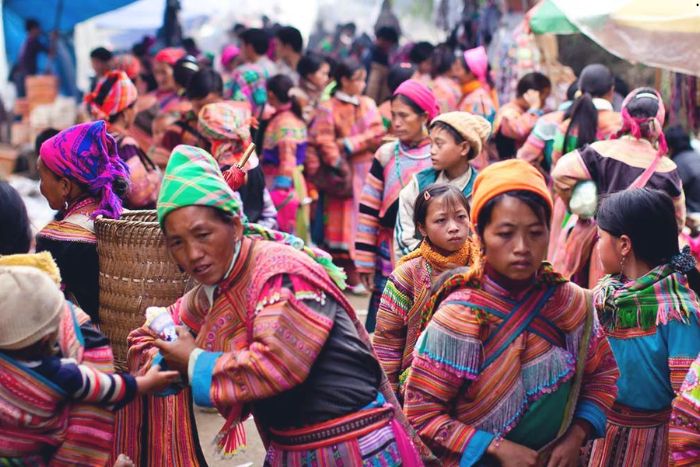 Cao Son Ethnic Market in Lao Cai, northern Vietnam