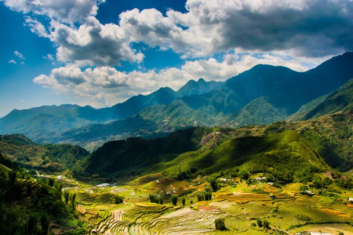 Majestic nature in Sapa, northern Vietnam