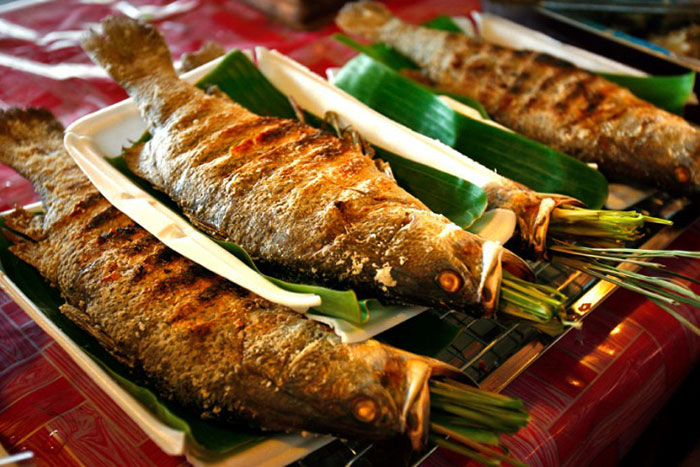 Grilled stream fish - a local dish should not be missed