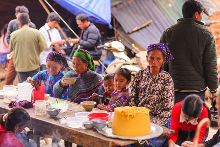 Sampling local dishes at the market is a delightful experience