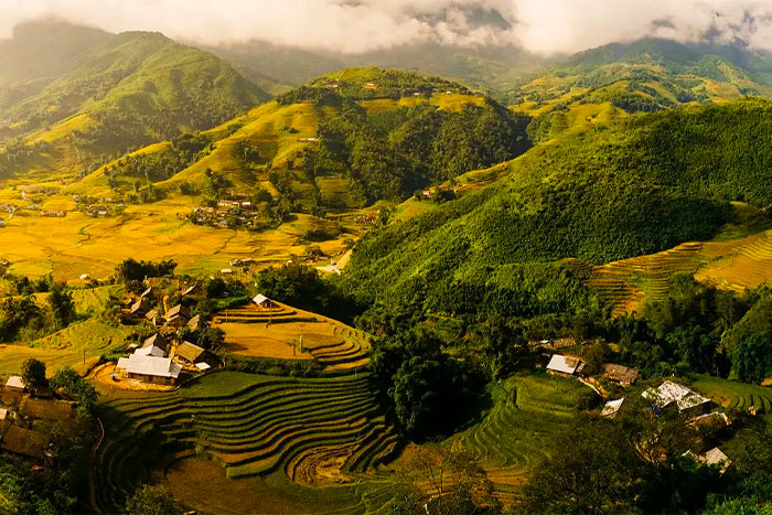 Overview of Lao Chai - Ta Van village 