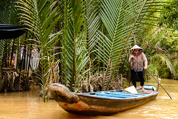 Sampan cruise in Mekong Delta