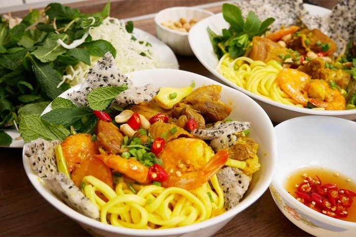 Mi Quang, a signature noodle dish in Da Nang