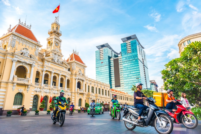 Start the one-week Southern Vietnam itinerary in Ho Chi Minh City