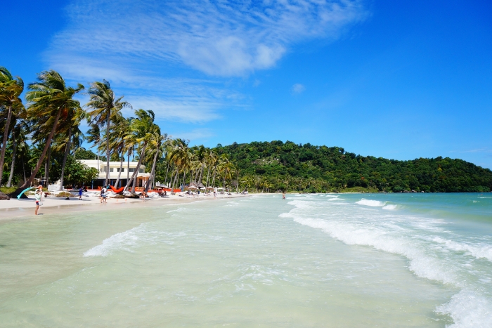 Relaxing on the famous Bai Sao beach in the last days of a week in Southern Vietnam