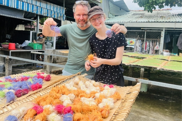 Discover the traditional noodle making craft in Ba Lang village