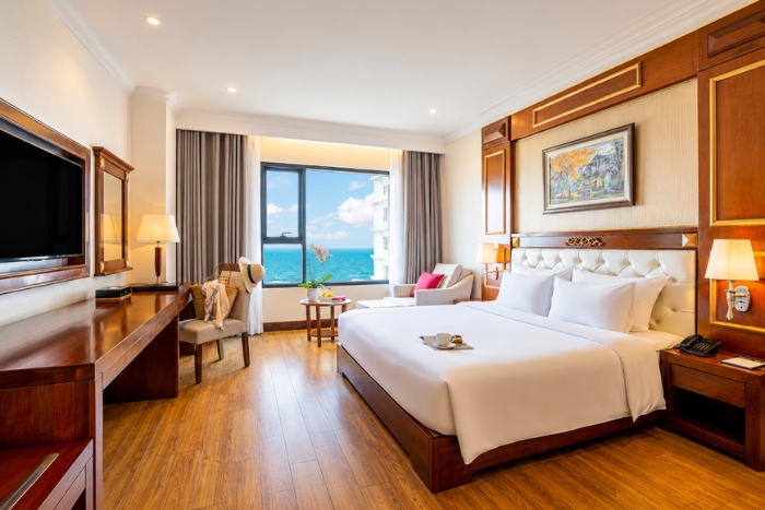 The charm of an ocean-facing room at DLG Hotel Danang