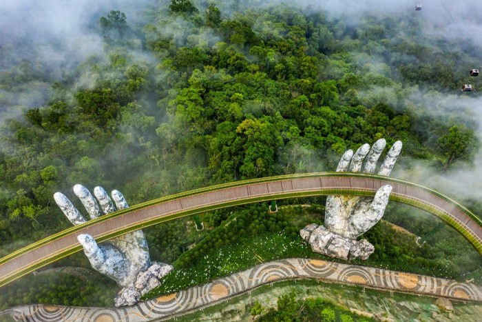 Golden Bridge in Da Nang Vietnam