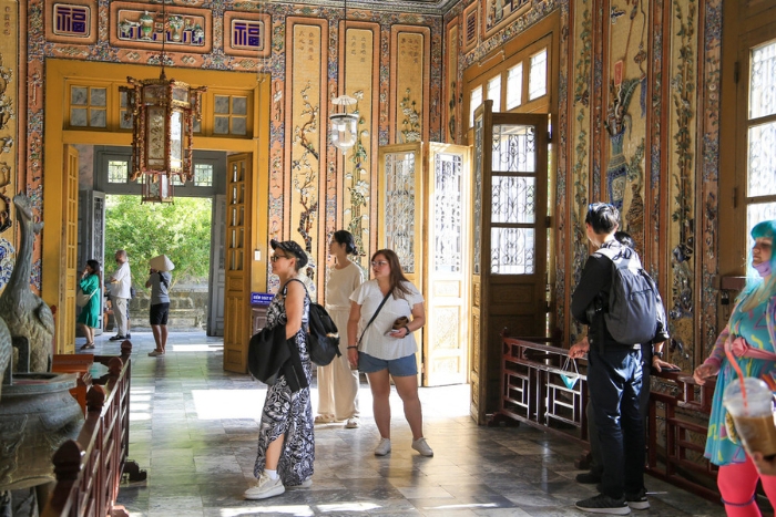 Intricate architecture of Khai Dinh Tomb in Hue