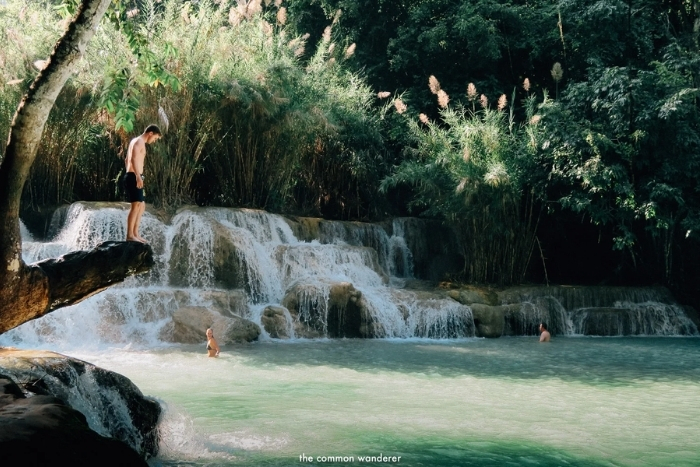 Kuang Si Falls, one of the most famous waterfalls in Laos