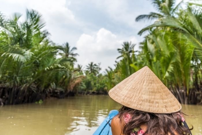 Leave the big cities behind and follow rural paths between orchards and canals