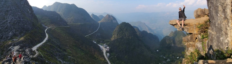 Scenic view from my Ha Giang Loop motorbike tour