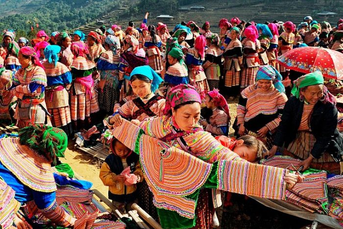 The ethnic markets are a must-visit during a trip to Ha Giang