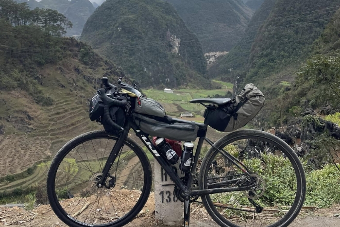 A gravel bike is a another option for cycling the Ha Giang Loop