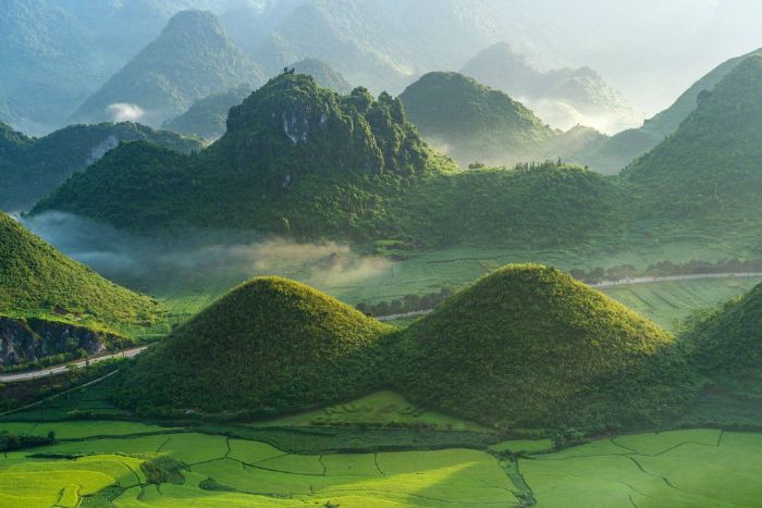 Twin Mountains or Fairy Mountains in Ha Giang