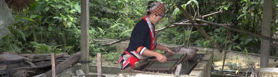 Paper making at Thanh Son village in Ha Giang