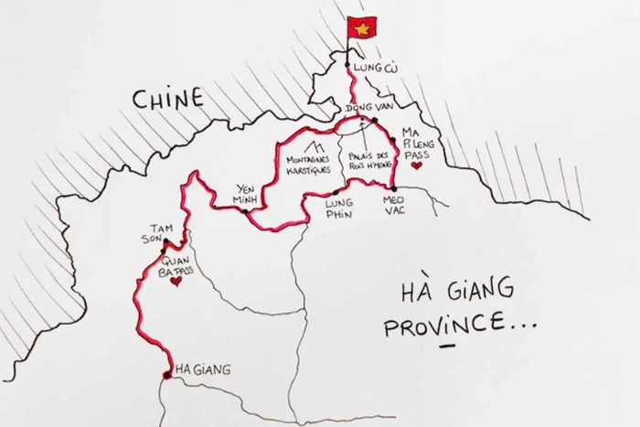 Ha Giang Loop Map