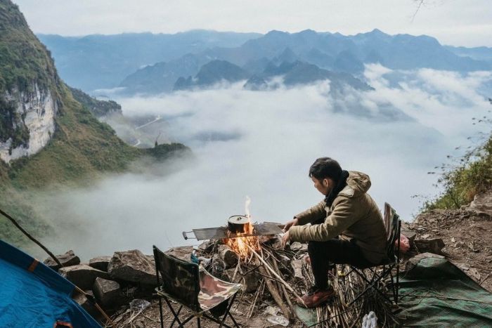 Ha Giang is also a great place for camping if you have prepared all the necessary equipment