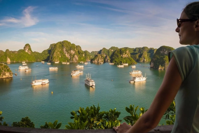 Halong Bay panorama from Titop Island