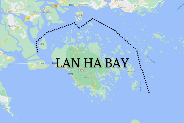 Map of Lan Ha Bay.