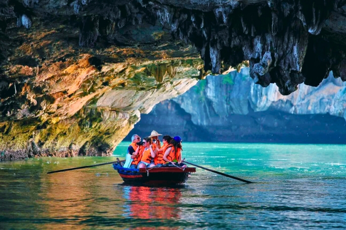 Halong Bay itinerary highlight - Dark and Bright Cave
