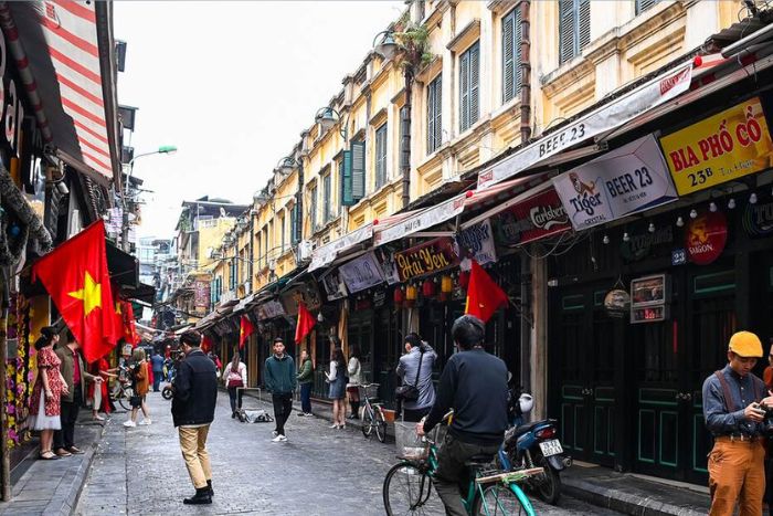 The colorful old quarter of Hanoi