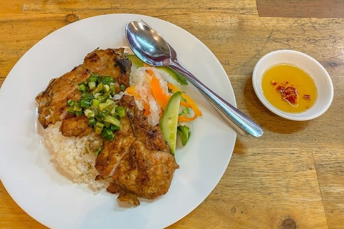 Com Tam, a famous Saigon specialty and a must-try local dish