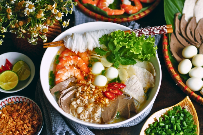 A flavorful bowl of Vietnamese hu tieu