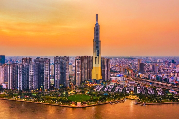 Landmark 81 dominates the Saigon skyline