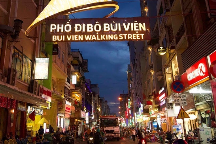 Bui Vien Walking Street in Saigon
