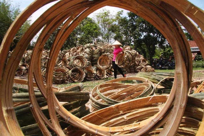 The basket-weaving village in Thai My Commune, Cu Chi District, Ho Chi Minh City